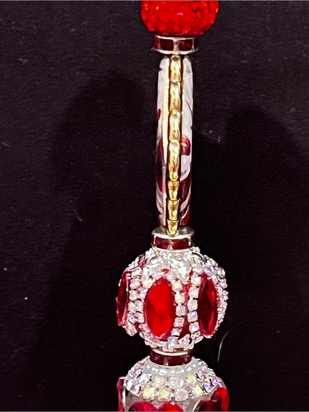 Betty Boop Red rhinestone Beaded focal fancy pen - Picture 4 of 8